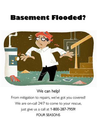 When your home fills with unwanted water, let us help!