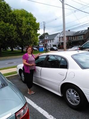 Me with the "new to me" new car I got from Keystone Ford! Thanks JT!!!!?