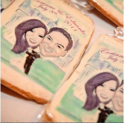 Custom Caricature Cookie Favors