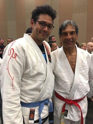 Mr. Acosta at a MAIA seminar with Rorion Gracie.