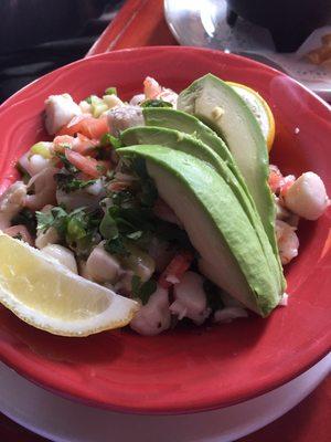 Ceviche very fresh