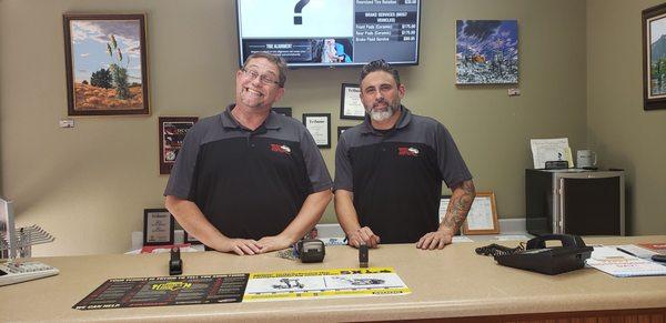 Meet the owners, Stan and Jeremy Davis. They recently took over Mesa Auto Work once Stan Sr. retired.