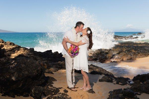 Maui Wedding, at Makena Cove with Minister Ernest Puaa