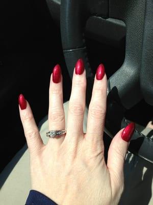 My gorgeous stiletto nails by Lee!