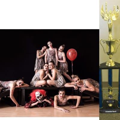 "It" 2nd OVERALL Shining Star (Intermediate) Senior Small Group and Eye of the Storm Creative Concept Award.