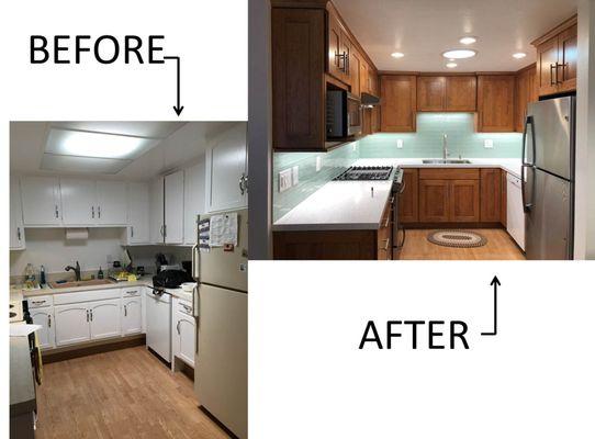 A recently completed kitchen remodel.