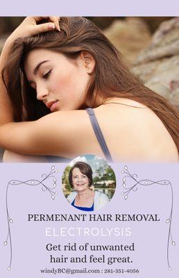 Permanent hair removal, when you want to feel and look great.