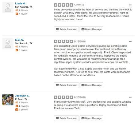 Thank you to our Yelp Reviewers