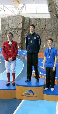 Taking gold at Western Canadian Championships at Richmond Olympic Oval