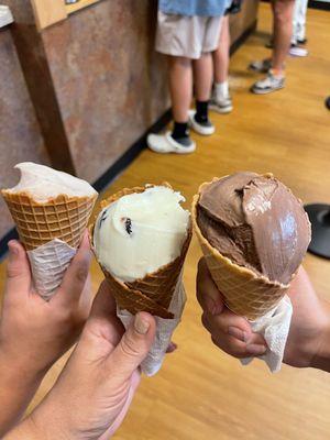 A toast to good ice cream and fun times with my kiddos.