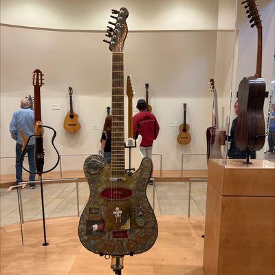 Voodoo Guitar- damaged in Hurricane Katrina