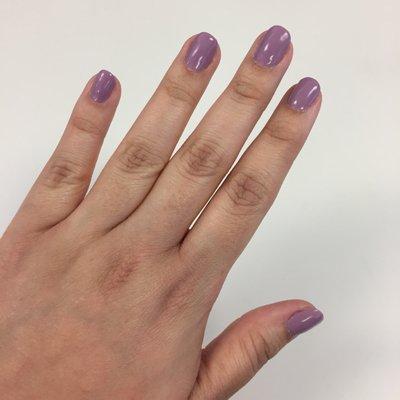 So impressed! DND Gel #489 "Antique Purple"