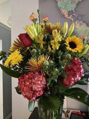 Stunning fall bouquet