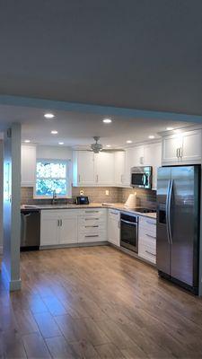 A total remodel, white, slick and modern, just Perfect!