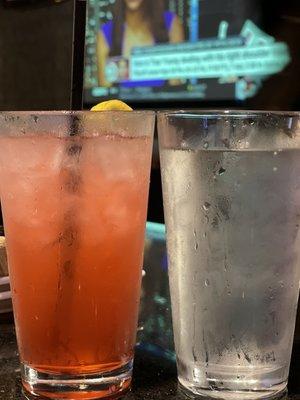 Long Beach (left), Fruit Punch Hard Seltzer