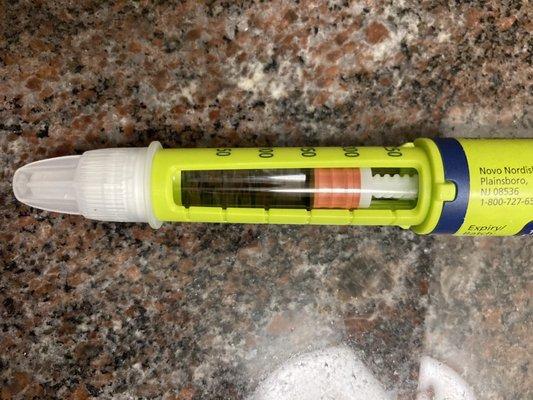 The needle screws on the insulin pen. Posted 01/15/21