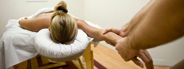 Therapeutic massage for shoulder, low back pain, and other injuries.