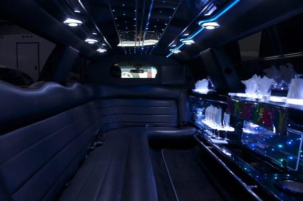 Lincoln Town Car Limo Interior