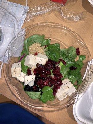 quinoa, black bean, and tofu salad