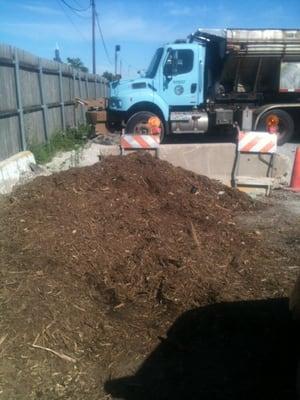 City of Chicago Free Wood Chip Pile