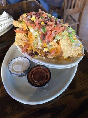 Small order of Southwest nachos with chicken