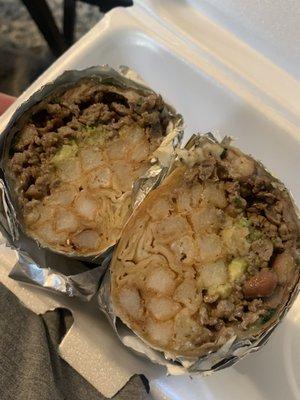 California Burrito - no rice ($11.99)