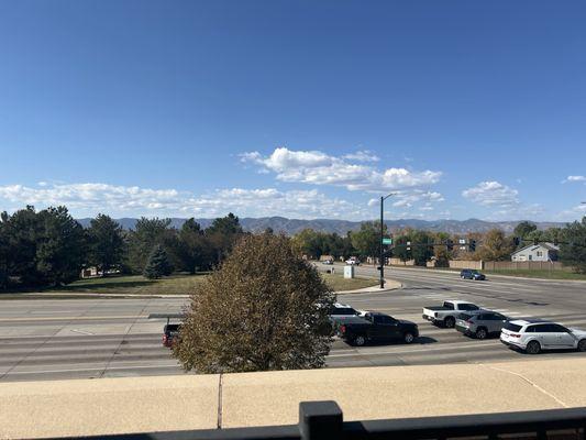 Most amazing views from this Corner Bakery!!