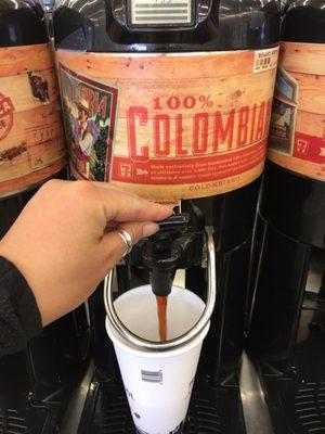 Half Columbia and half Cinnamon coffee!