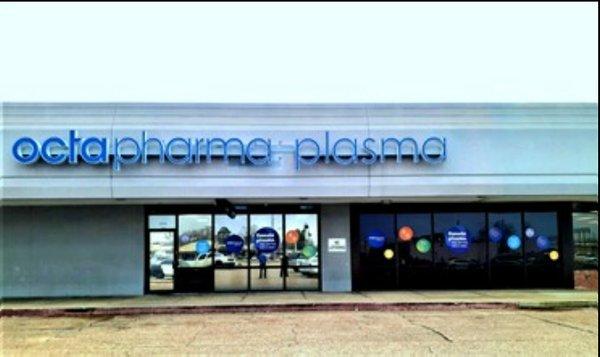 Octapharma Plasma Donation Center Monroe LA - 
PLASMA CENTER ADDRESS:
3144 Louisville Ave
Monroe, LA 71201