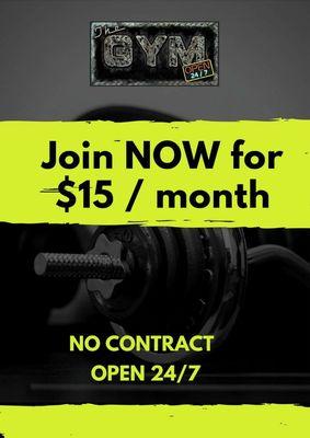 Join Now for $15/ month