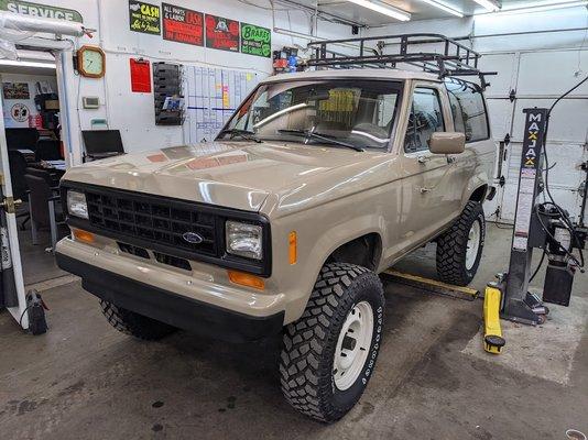 Sweet Bronco getting engine Overhaul