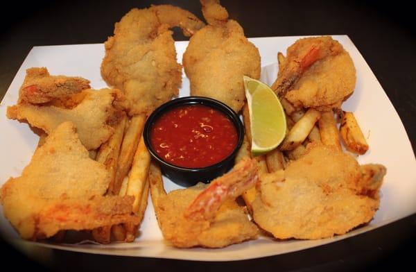 Hand breaded fried shrimp!