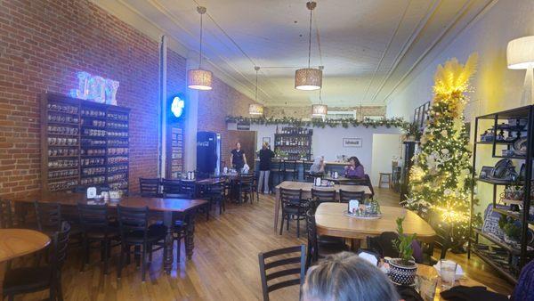 Interior looking back to the bar