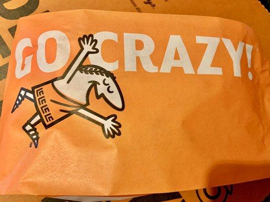 Go crazy! Cray bread (sticks) bag