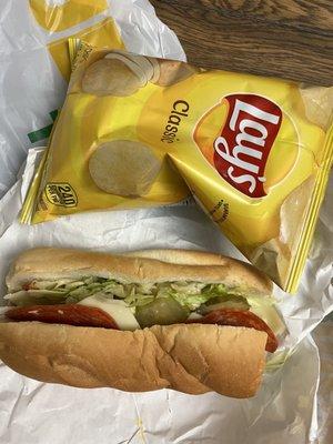 Subway and chips