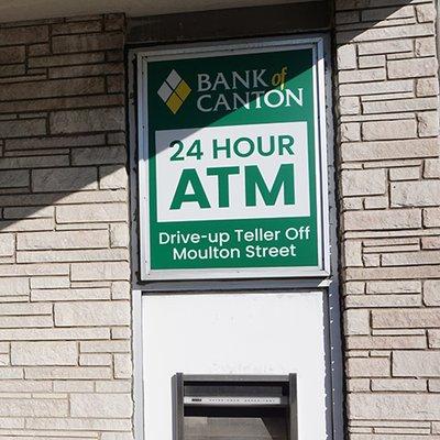 Bank of Canton Randolph Branch, ATM sign - 67 North Main Street