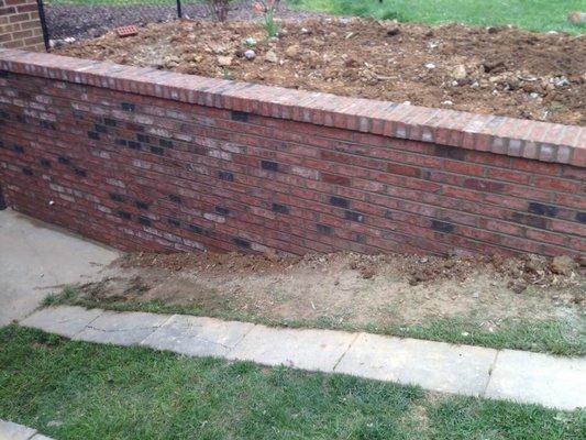 New Retaining wall