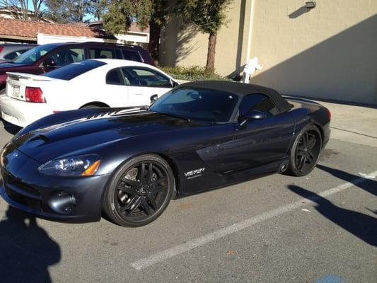 Chip Repair was successful on this special snake bite edition Dodge Viper!