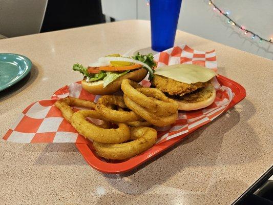 fried chicken sandwich ($12.50)