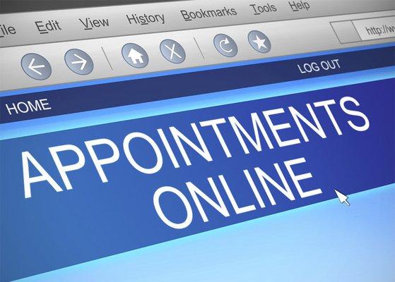 We now offer online appointment booking!