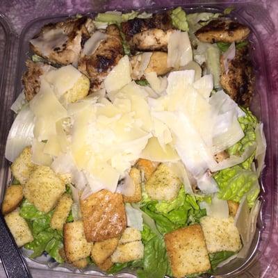 Grilled chicken Caesar salad