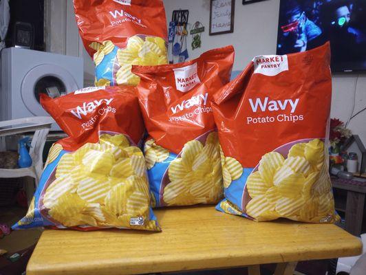 Target market pantry wavy potato chips smashed!