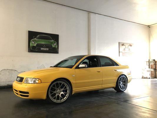 Audi B5 Edward's yellow fever with a low boost pressure. @MBS AUTOMOTIVE