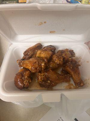 Honey BBQ Garlic wings!