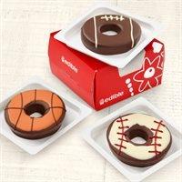 Earn your rightful place as game-day party MVP with our Edible® Donuts - Sports Mix! Get the crowd on their feet with an irresistibly sweet