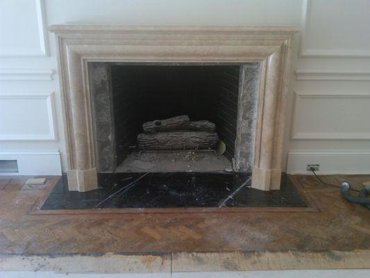 Carved Marble Mantle