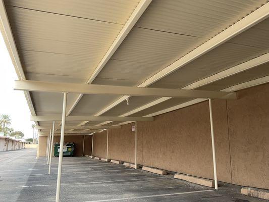 Carports painting after