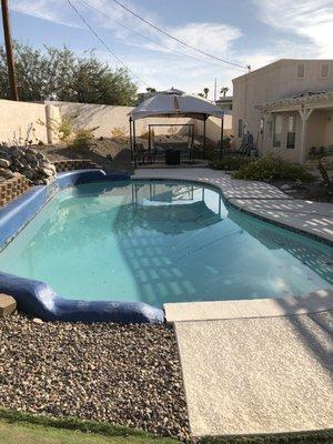 Our pool re-plastered by Big Blasters