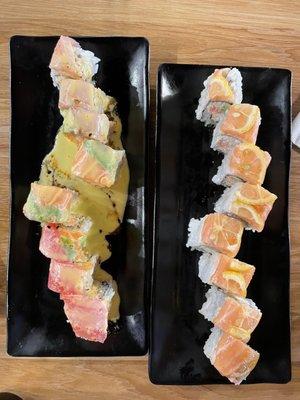 mango style roll and happy ending roll