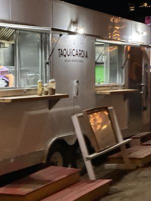 Taco Truck on site called Taquicardia. Delicious